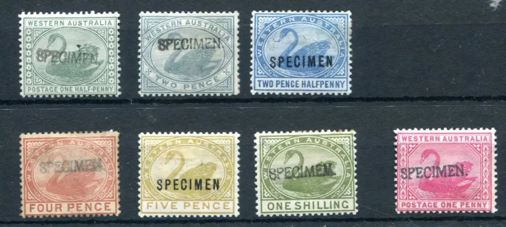 1885-1892 "SPECIMEN" ovpts for UPU distribution. ... Image 1++