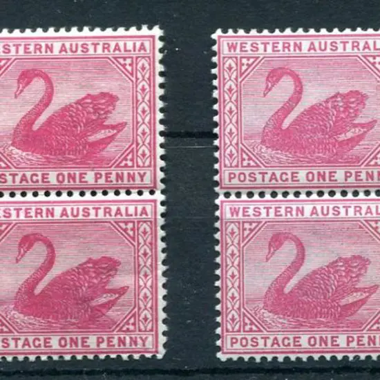 1890 1d carmine, CR/CA wmk with light gum creasing ...