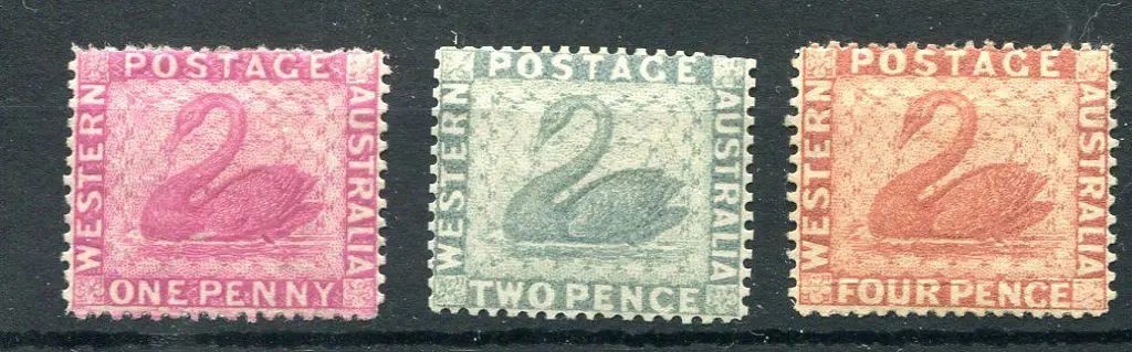 1858 1d to 4d CR/CA wmk set of 3. Fresh MH. SG ... Image 1++