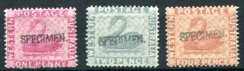1888 1d-4d set of 3 ovptd "SPECIMEN". Fine MLH. SG ... Image 1++
