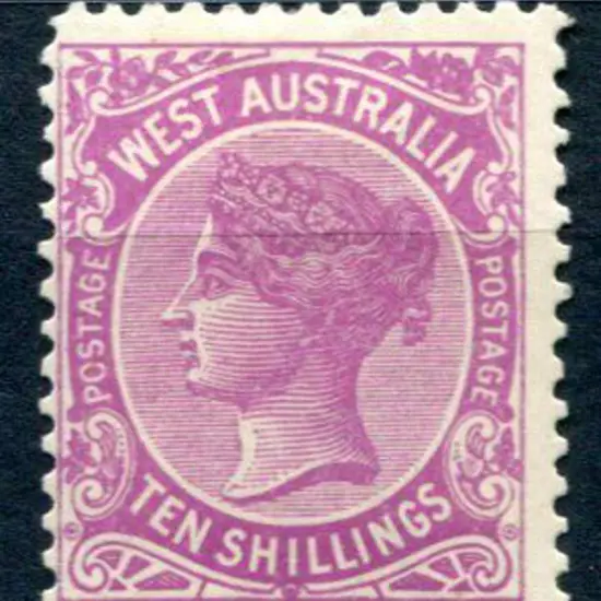 1902/11 10/- bright purple QV. Fresh MLH/MH. ACSC ...