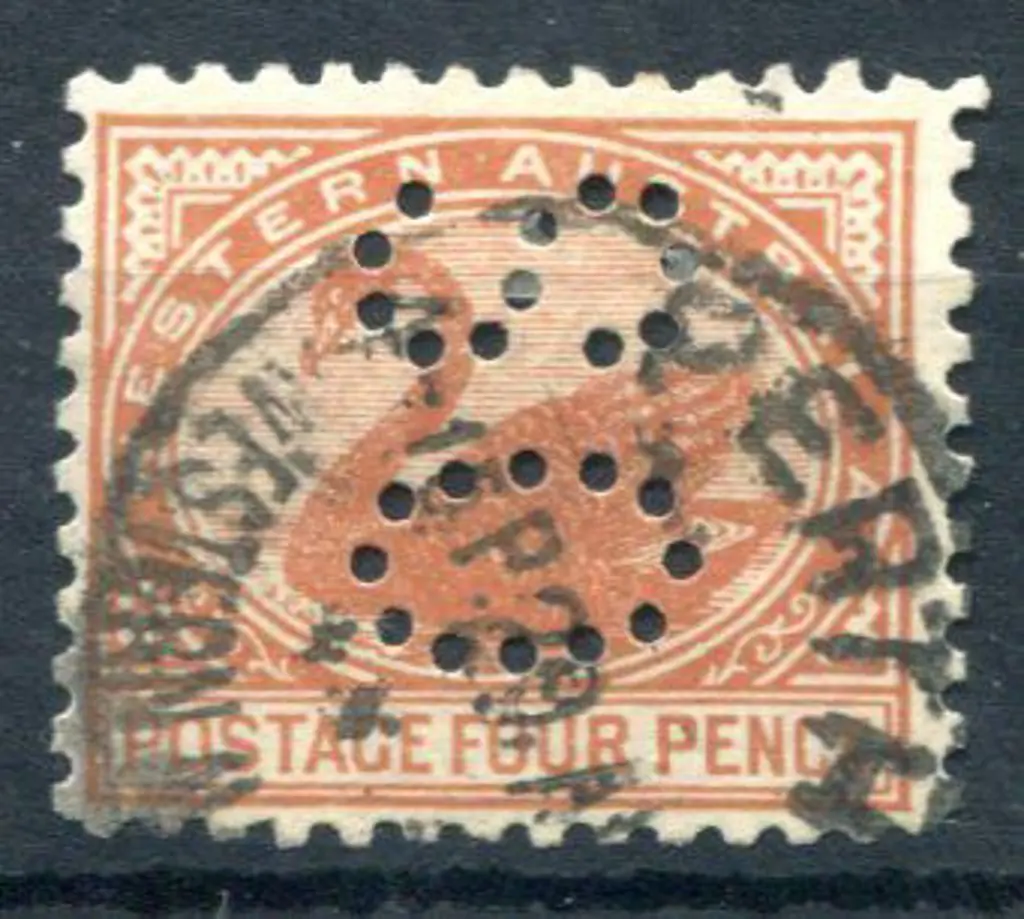 1906 4d pale chestnut Cr/Double-lined A wmk, perf. ... Image 1++