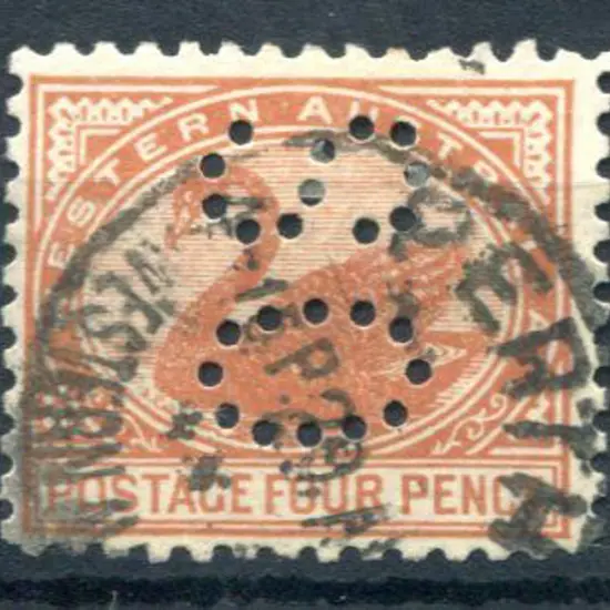 1906 4d pale chestnut Cr/Double-lined A wmk, perf. ...