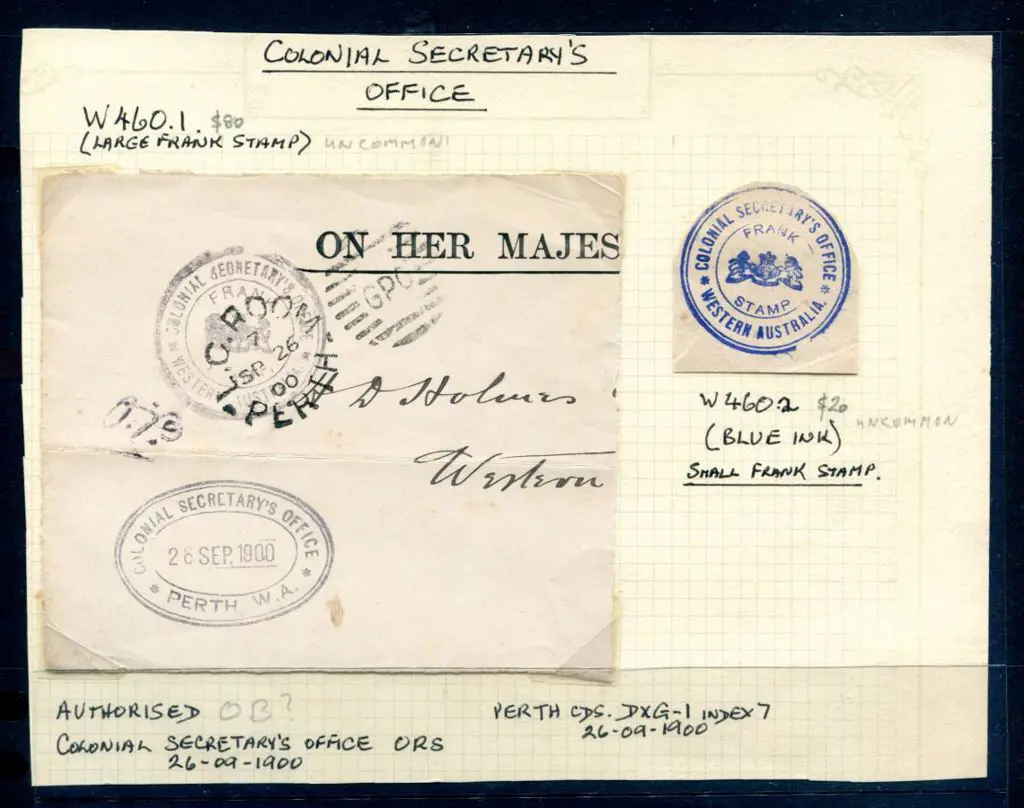 Colonial Secretary's Office Western Australia on ... Image 1++