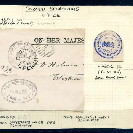 Colonial Secretary's Office Western Australia on ...