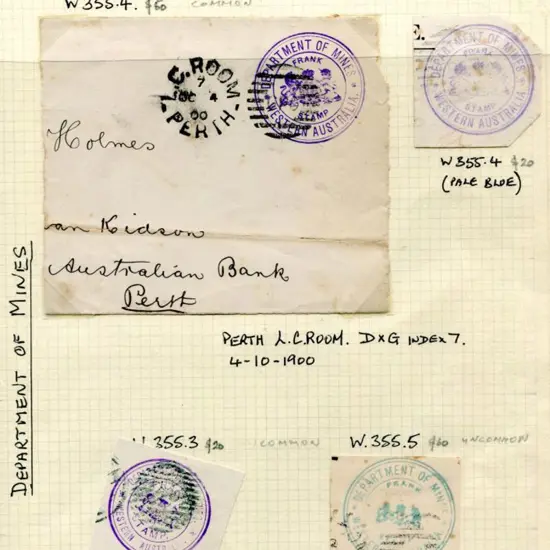 Department of Mines Western Australia W 355.3 in ...