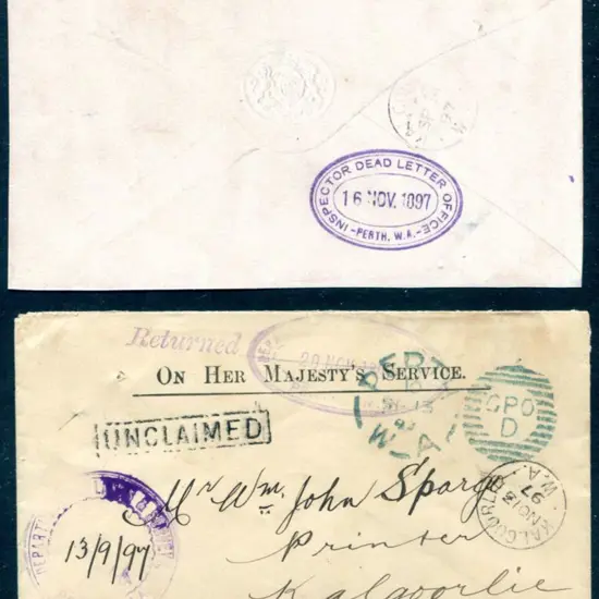 Department of Lands & Surveys W 265.2 on printed ...