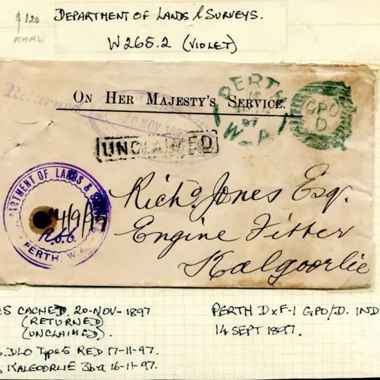 Department of Lands & Surveys W 265.2 on small ...