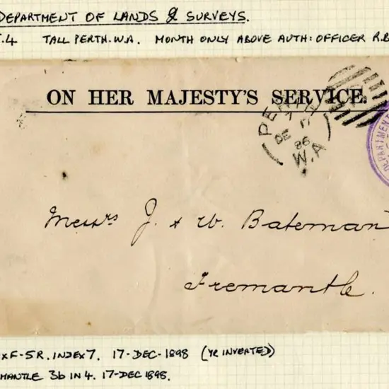 Department of Lands & Surveys W 265.4 on large ...