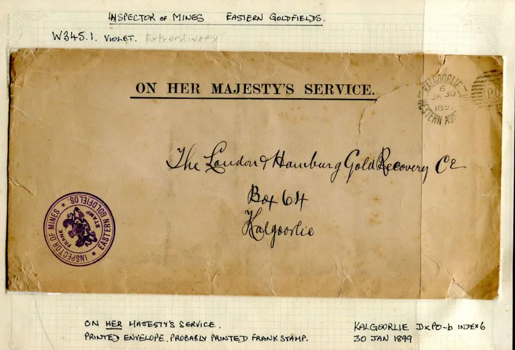 Inspector of Mines Eastern Goldfields W 345.1 ... Image 1++