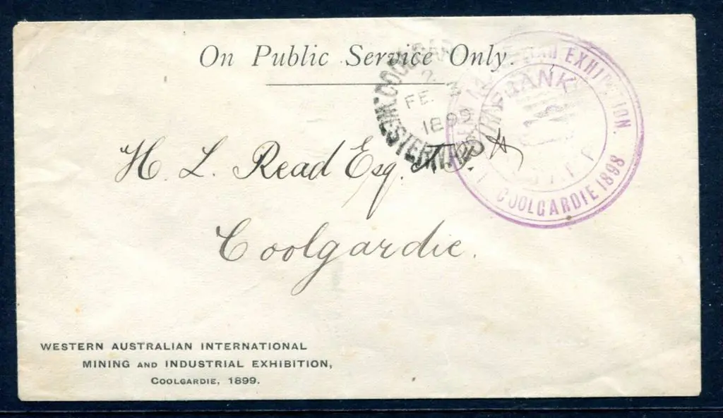 Western Australian Exhibition Coolgardie 1898 W ... Image 1++