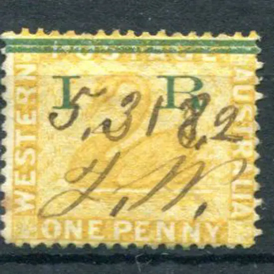 1881 1d yellow-ochre x 3 with 1 bar obliterating ...
