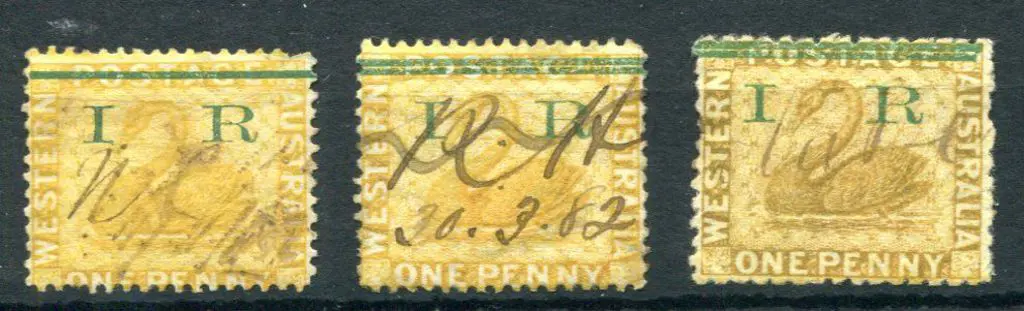 1881 1d yellow-ochre revenues similar to the ... Image 1++