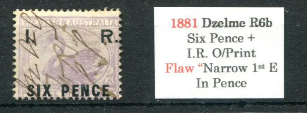 1881 "I.R. Three Pence" with "Narrow 1st "E" in ... Image 1++
