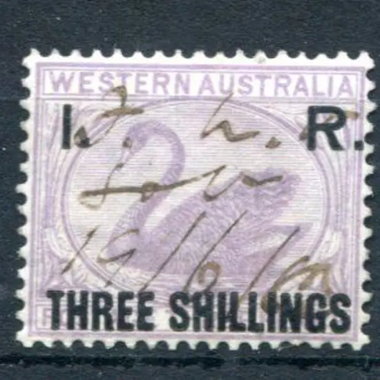 1881 "I.R. Three Shillings" F/U single with ...