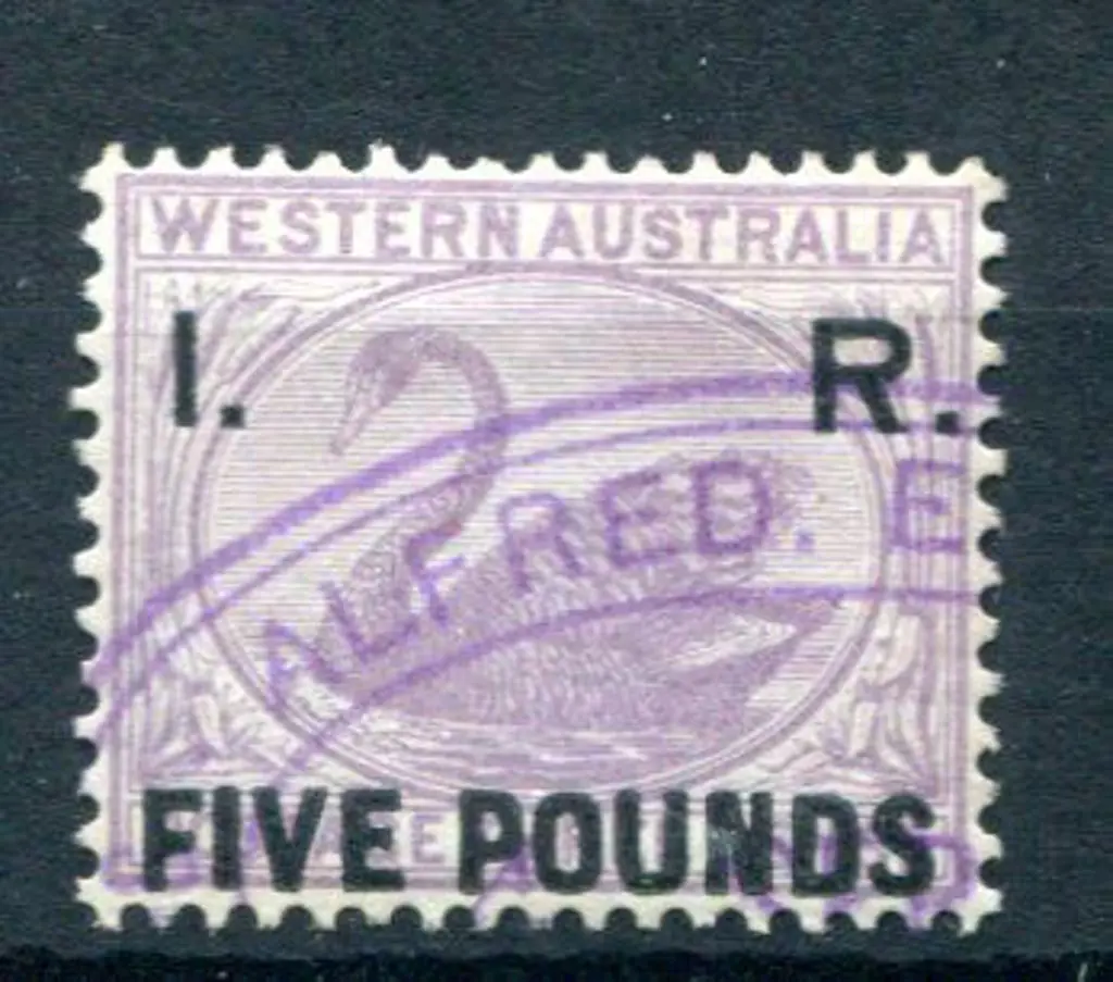 1881 "I.R. Five Pounds" surcharge on 3d lilac ... Image 1++