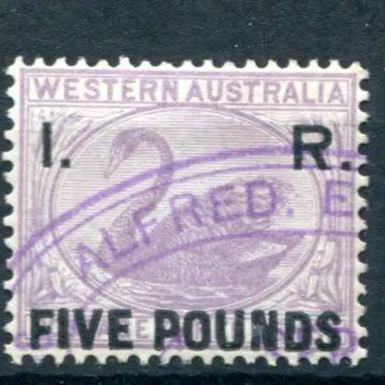 1881 "I.R. Five Pounds" surcharge on 3d lilac ...