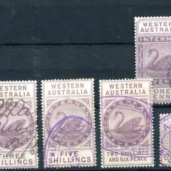 1896 1d, 3d, 6d, 3/-, 5/-, 2/6d & £1 Internal ...
