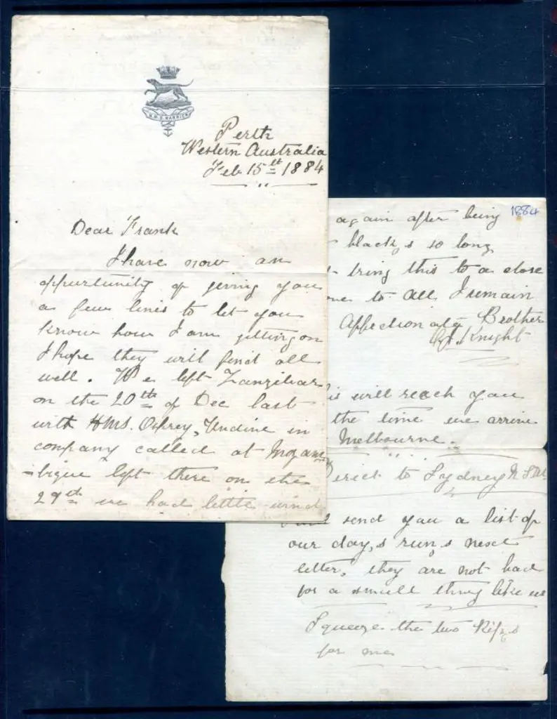 1884 (15th Feb) A lengthy letter, the first page ... Image 1++