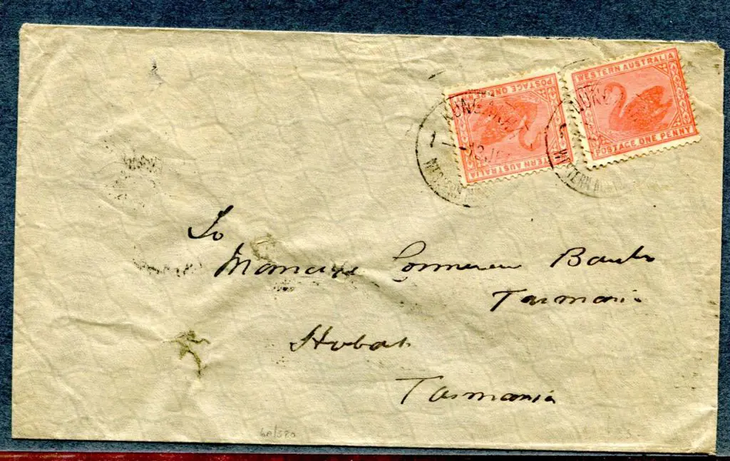 1907 (13th June) Nungarra to Hobart cover with 2x ... Image 1++