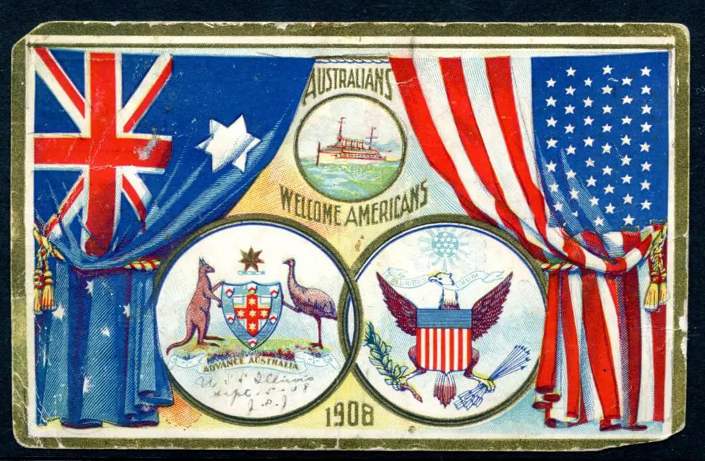 1908 American Fleet card as above (PC 16) but ... Image 1++