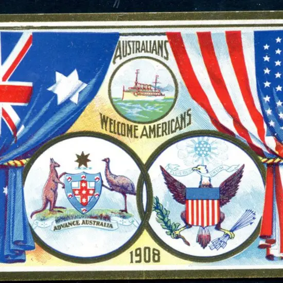 1908 Visit of the American Fleet "Australians ...