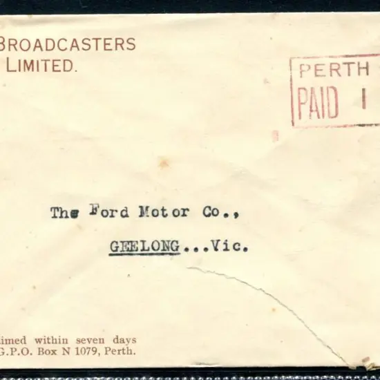 1936 (12th Aug) "WA Broadcasters Limited" ...