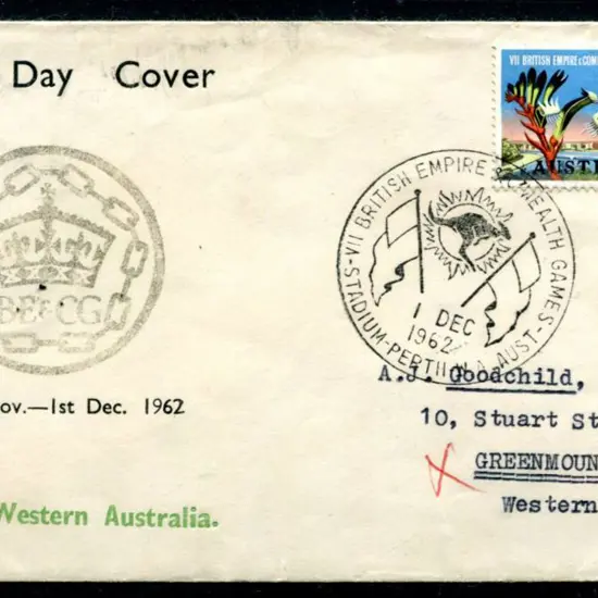 1962 (1st Dec) "Last Day Cover" printed cover for ...