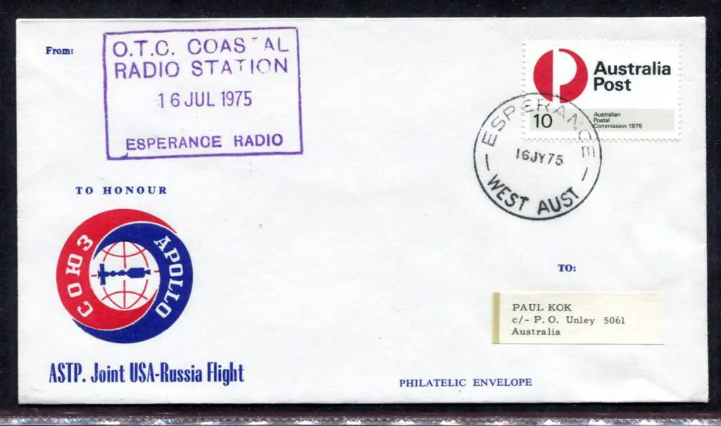 1975 (16th July) "To Honour COLO3 APOLLO ASTP ... Image 1++