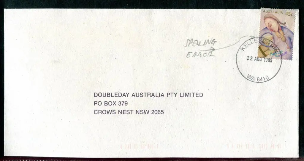 1985 (22nd Au) long env with 45c Disabilities tied ... Image 1++