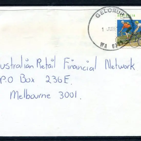 1989 (1st June) Geelorup G31 Ra cds on small env ...