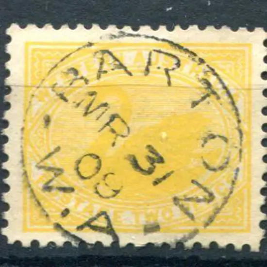 Barton 3b Bullseye strike on 2d yellow swan dated ...