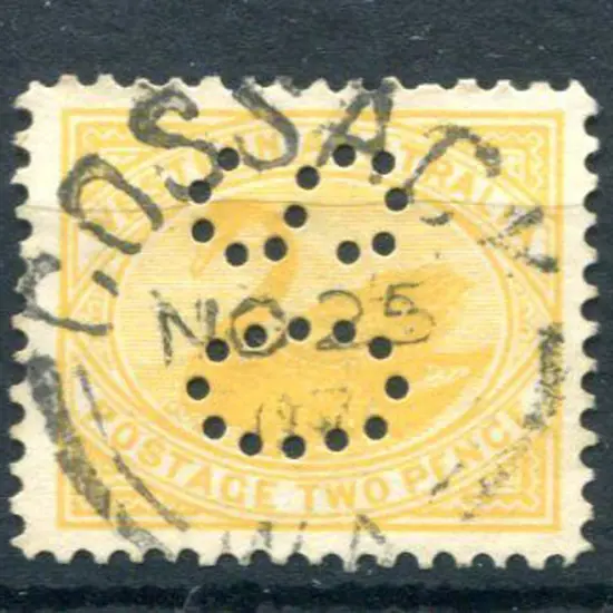 Cossack 2a 90% strike on "OS" perfined 2d yellow ...