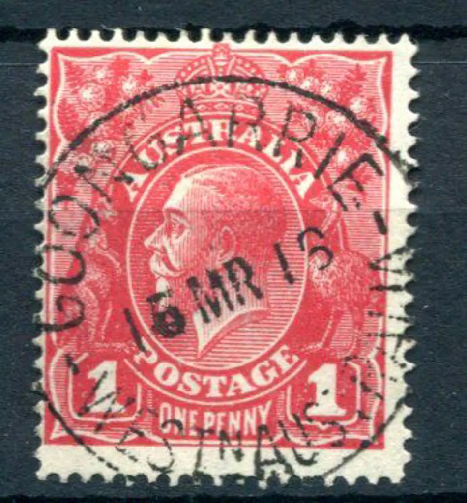 Goongarrie (a) D27 95% strike on 1d red KGV dated ... Image 1++