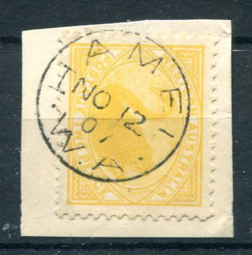 Hamel 3b Quality fine full strike on 2d yellow ... Image 1++