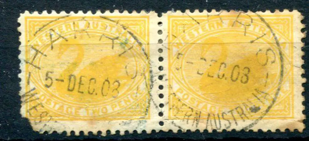 Harris A25 2d yellow swan pair with an impression ... Image 1++