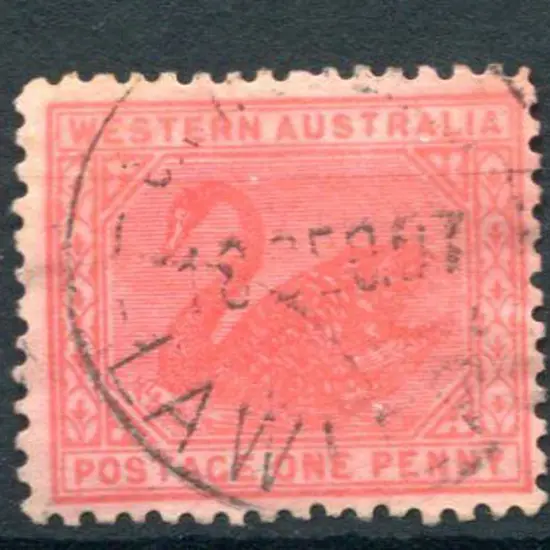 Lawlers Savings Bank Sbv on 1d rose-red swan dated ...