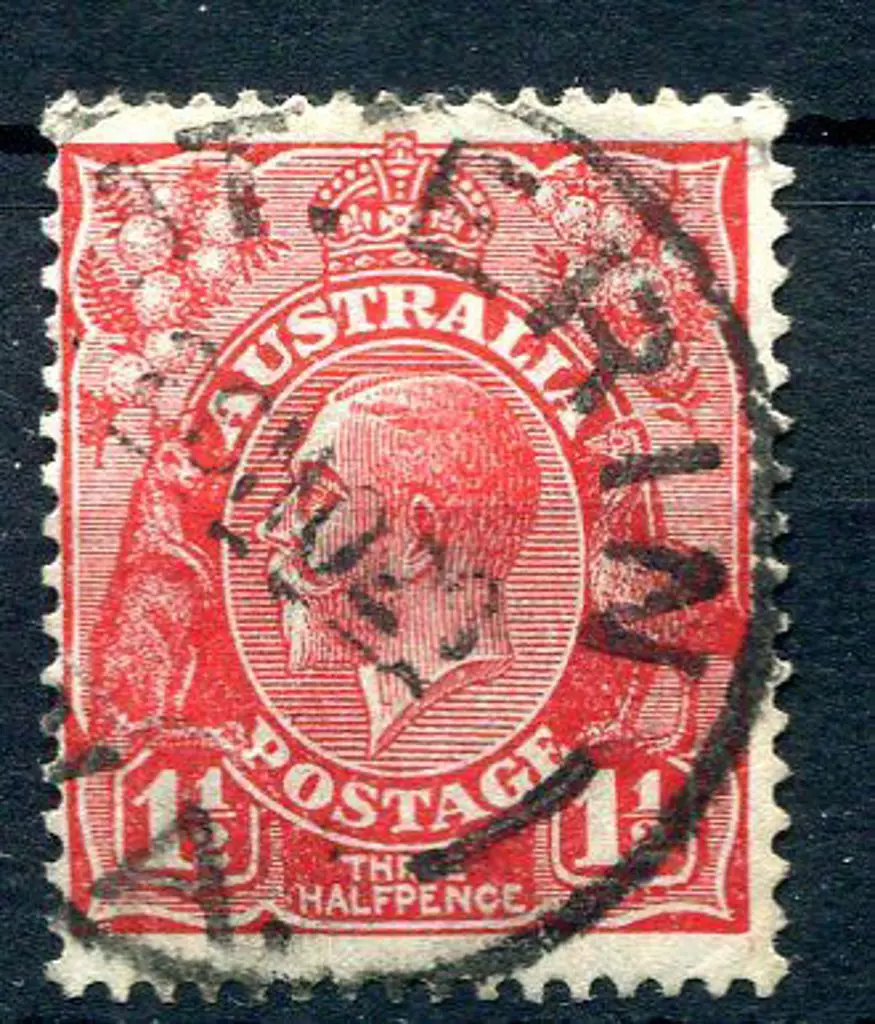 Mt Erin B27 on 1½d red KGV dated 28 NO 2(8). 80% ... Image 1++