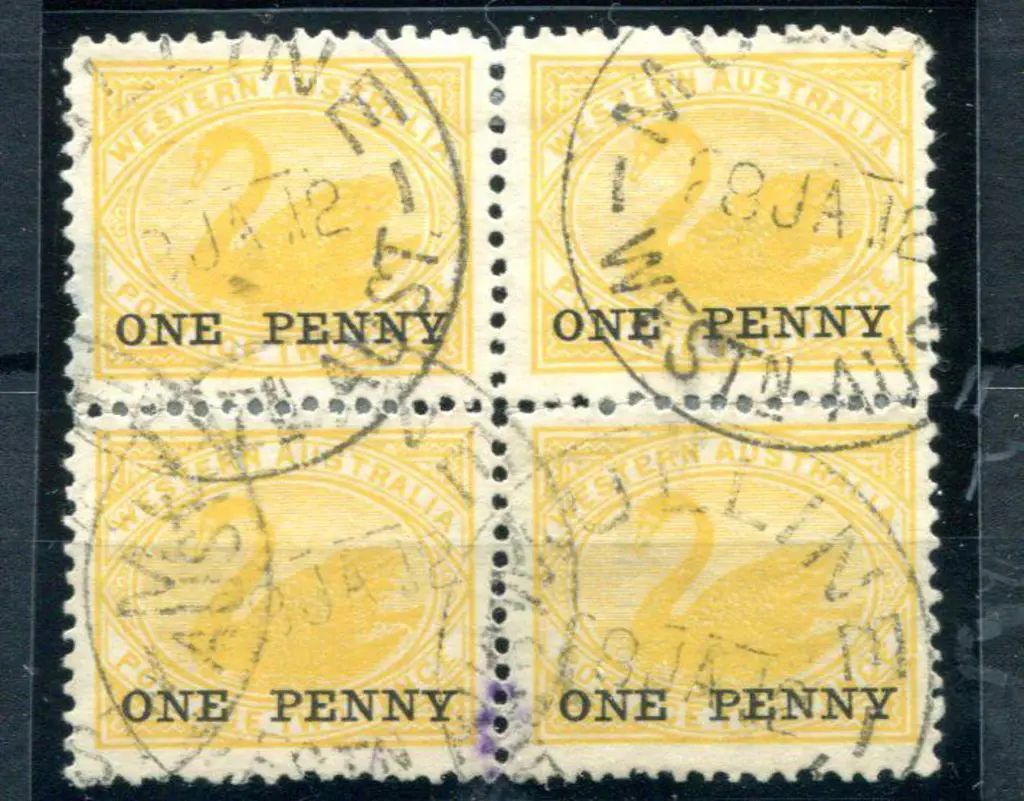 Mulline B29 "ONE PENNY" surcharge on 2d yellow ... Image 1++