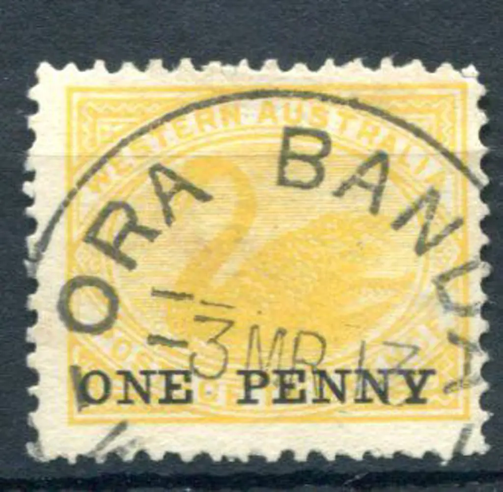 Ora Banda B28 Bold 65% strike on 2d yellow "ONE ... Image 1++