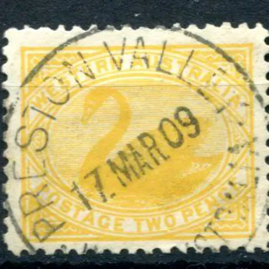 Preston Valley D27 90% example on 2d yellow swan ...