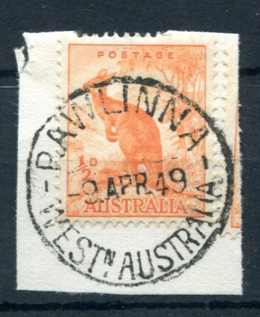 Rawlinna D26 Complete strike tying ½d orange ... Image 1++