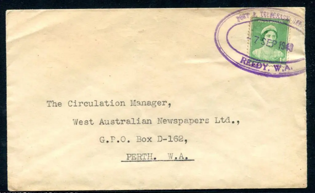 Reedy Post & Telegraph Office ORS2 dated 7 SEP ... Image 1++