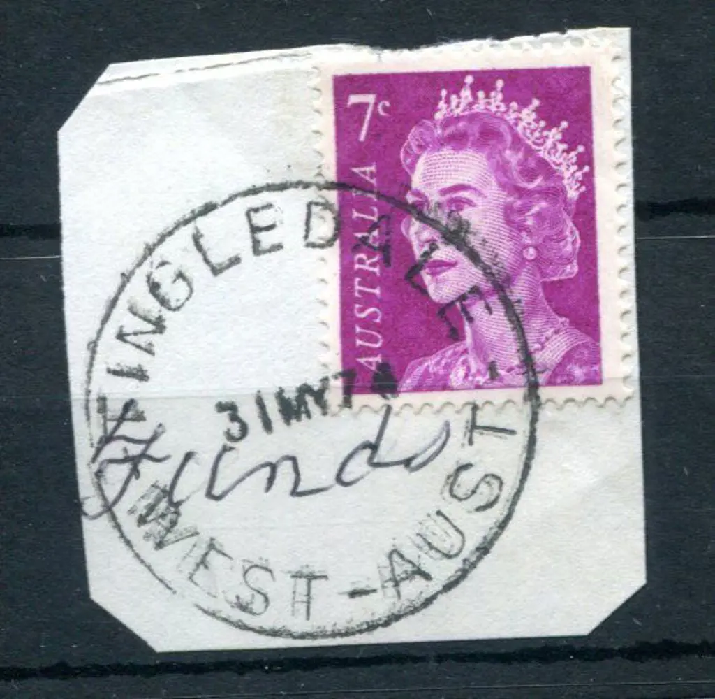 Tingledale E31 Small dateline tying 7¢ QEII to ... Image 1++