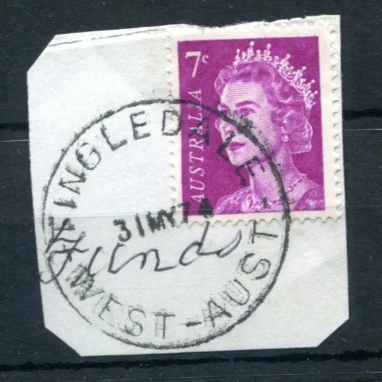 Tingledale E31 Small dateline tying 7¢ QEII to ...