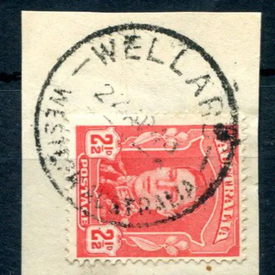 Wellard A27 Full cds tying 2½d KGVI to piece for ...