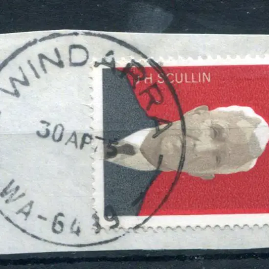 Windarra E31-b with narrow "WA" on 10¢ Scullenfor ...