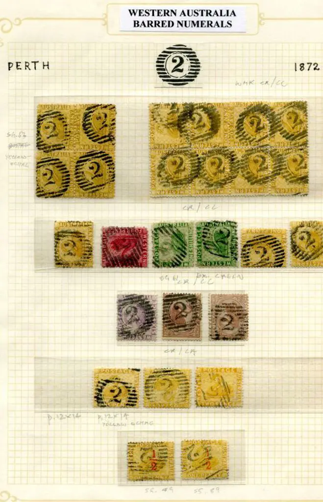 Number 2 (Perth) Selection of strikes on 21 single ... Image 1++