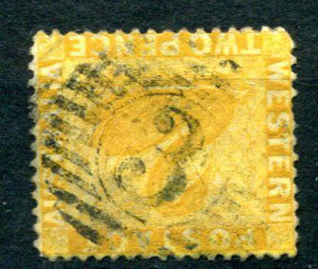 Number 3 on 2d chrome-yellow, CR/CC wmk, perf. 14. ... Image 1++