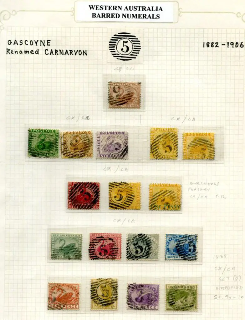 Number 5 (Gascoyne renamed Carnarvon) Fine ... Image 1++